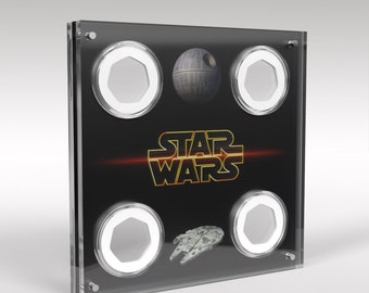 Star Wars 50p 4 Coin Acrylic Display Stand