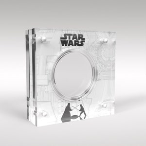 Star Wars Münzen Plexiglas Vitrine Halter