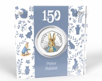 Peter Rabbit 2016 50p Coin with Acrylic Display Holder
