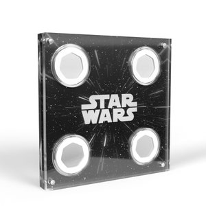 Star Wars 4 Münzständer aus Acryl im Space Design