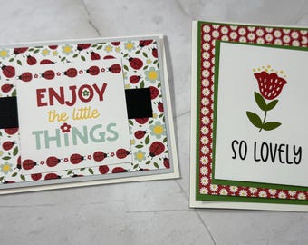 Ladybug Handmade Card Making Kit for Adults, DIY Card Kit, Simple Easy Beginner Card Kits to Make, All Occasion Card Kit