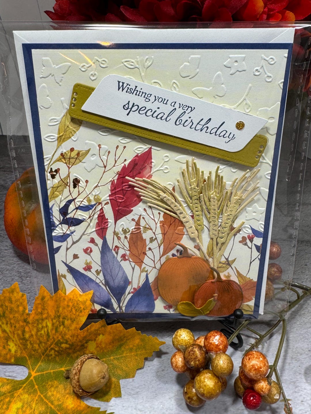 Stampin up Greeting Card/handmade Fall Birthday Greeting Card/autumn ...