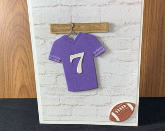 DIY Art Therapy, Stampin' Up Easy Simple Beginner, Football Handmade Card Kit, Greeting Cards for Him Just Because