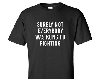 Camiseta de lucha de Kung Fu / Divertida camiseta novedosa con cita humorística de un fan de la película / Camiseta