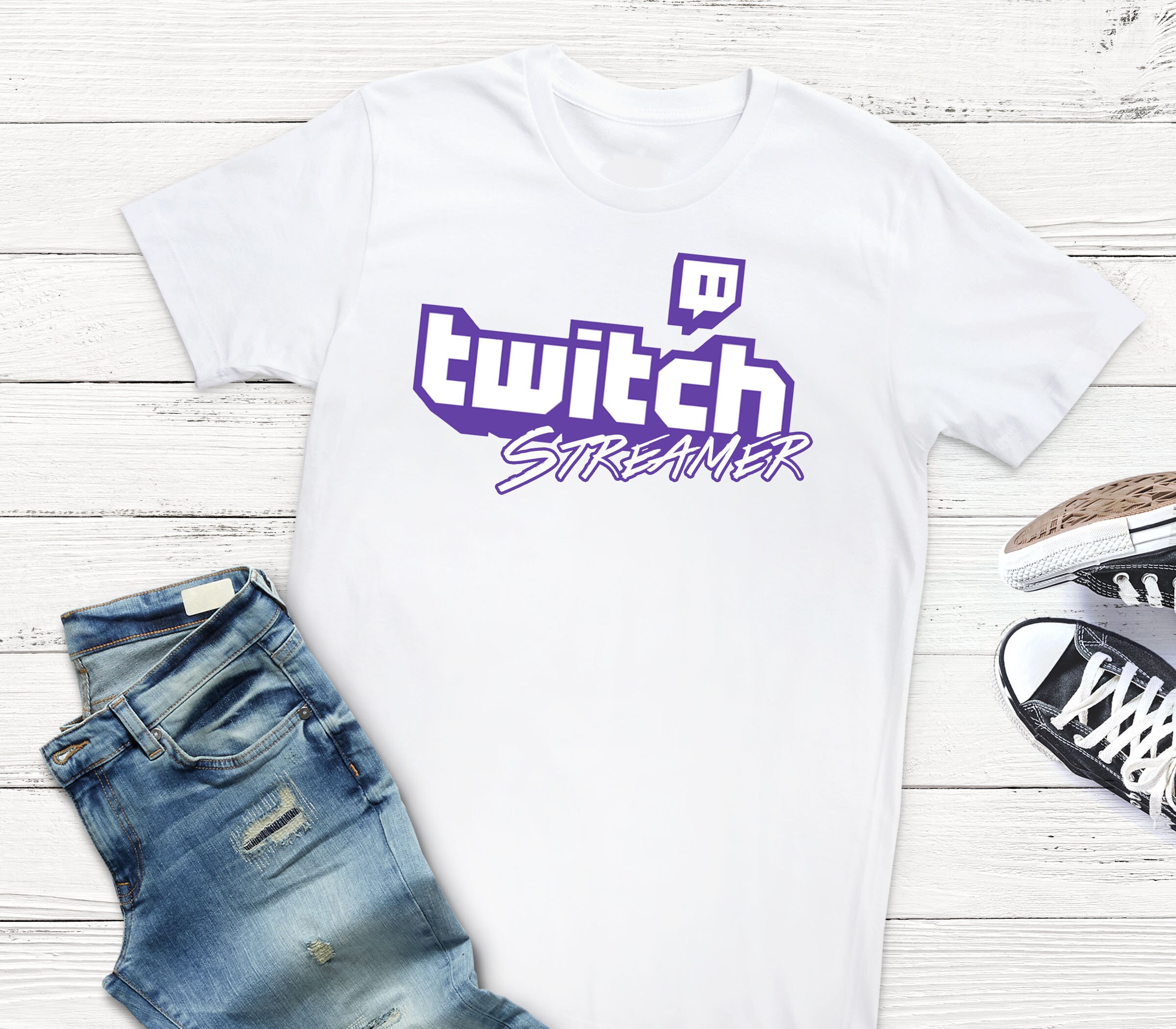 Twitch Streamer Live Streaming Video Gamer S5XL TShirt t Etsy