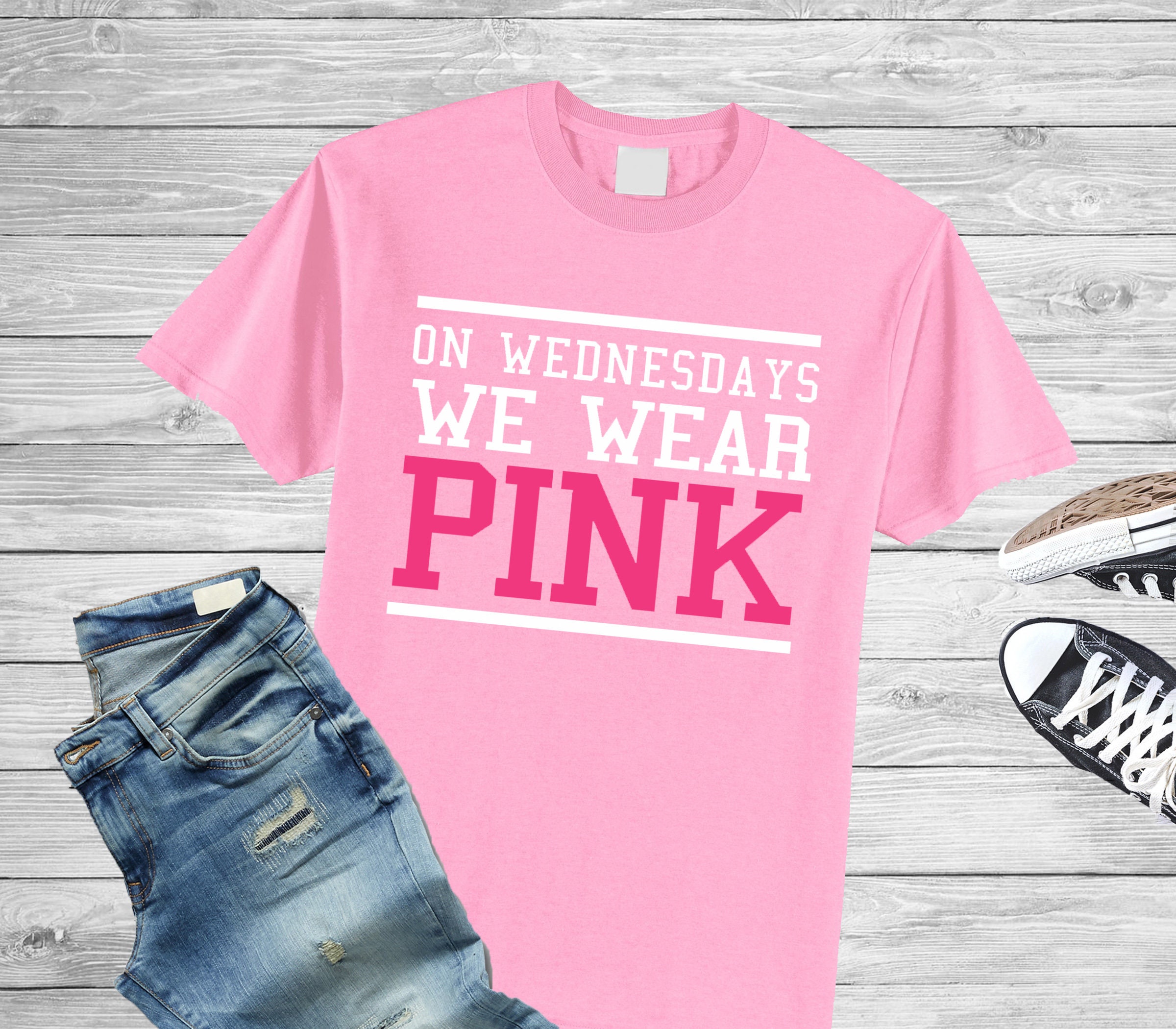 on wednesdays we wear pink shirt