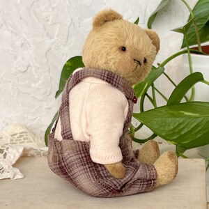 Artist teddy bear. Handmade soft sculpture. Memory toy. Mothers Day gift image 6