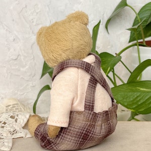 Artist teddy bear. Handmade soft sculpture. Memory toy. Mothers Day gift image 7