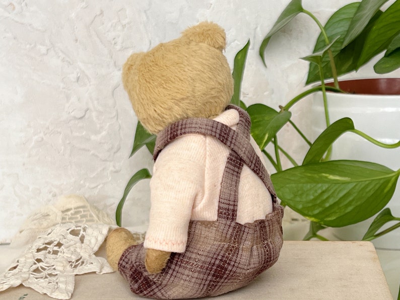 Artist teddy bear. Handmade soft sculpture. Memory toy. Mothers Day gift image 7