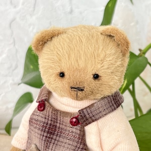 Artist teddy bear. Handmade soft sculpture. Memory toy. Mothers Day gift image 5