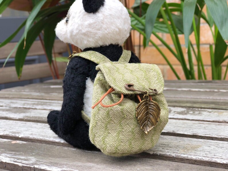 Collectible teddy for adults Stuffed toy Birthday gift Soft sculpture. Artist Teddy Bear Handmade teddy style Panda Bear