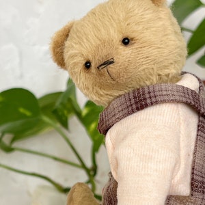 Artist teddy bear. Handmade soft sculpture. Memory toy. Mothers Day gift image 9