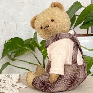 Artist teddy bear. Handmade soft sculpture. Memory toy. Mothers Day gift image 8