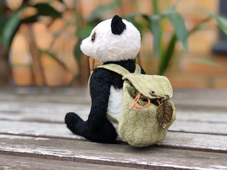 Collectible teddy for adults Stuffed toy Birthday gift Soft sculpture. Artist Teddy Bear Handmade teddy style Panda Bear