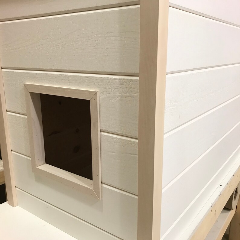 Extra Tall Double Cat Litter Box Enclosure Moustache Etsy