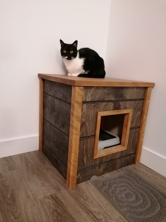 Cat Litter Cover Box original Model Compact Etsy