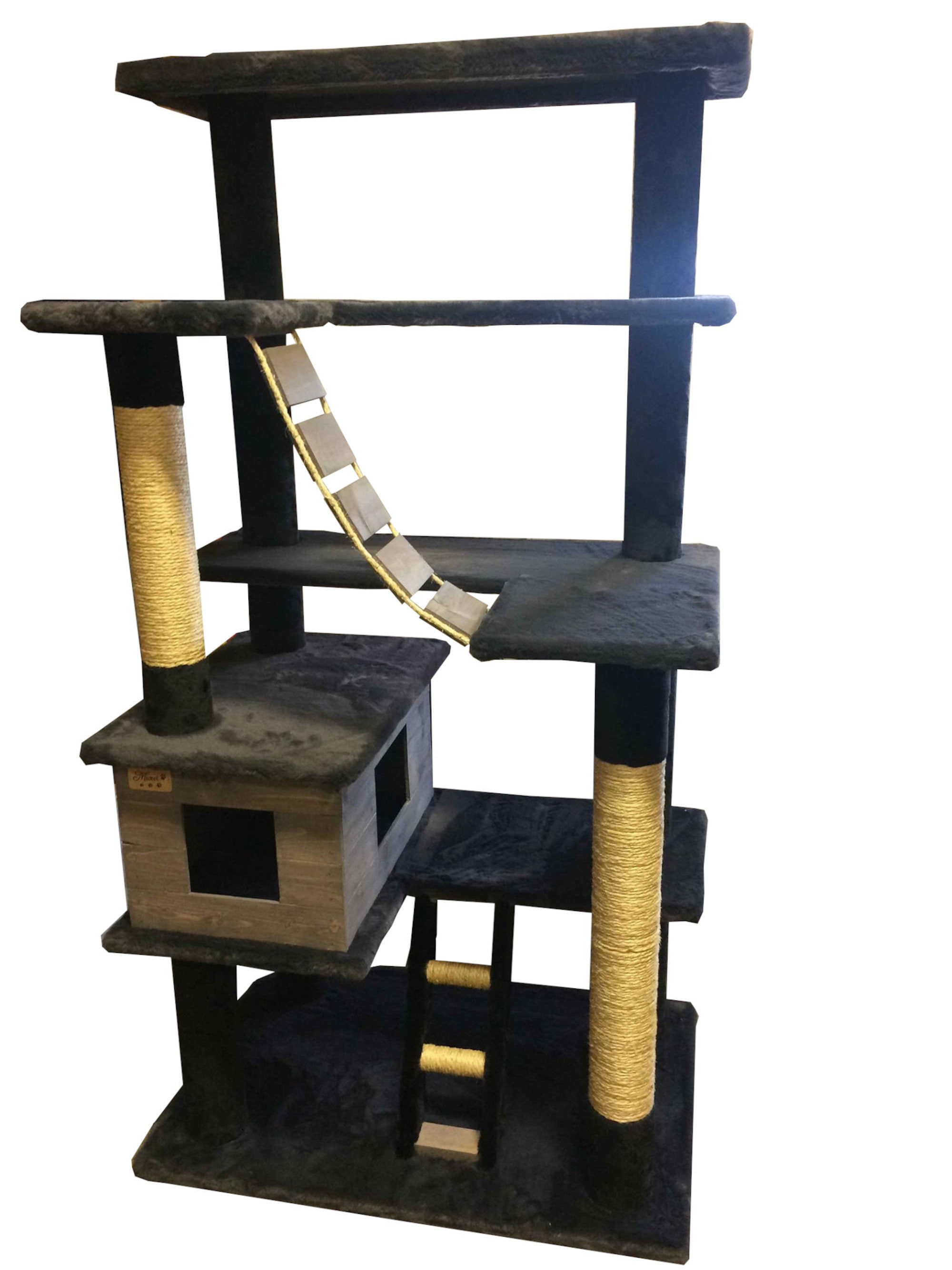 Large Cat Tree House Etsy
