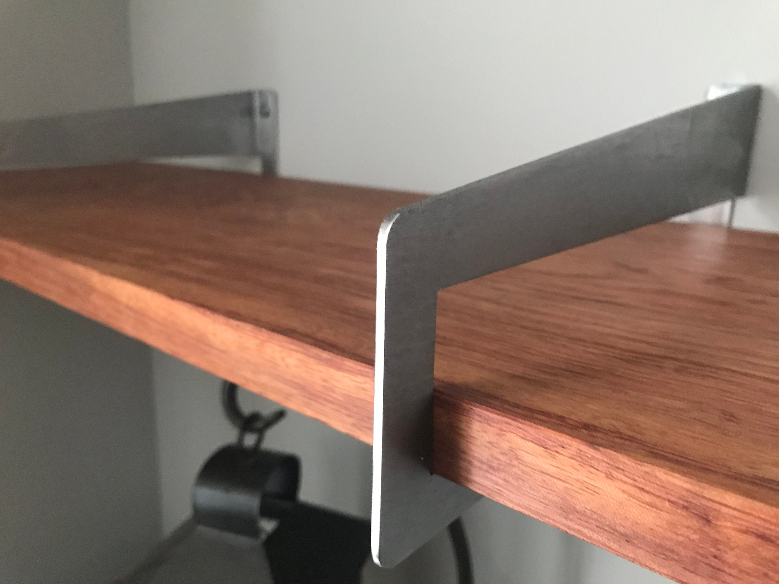 Brushed Stainless Steel Shelf Brackets Etsy