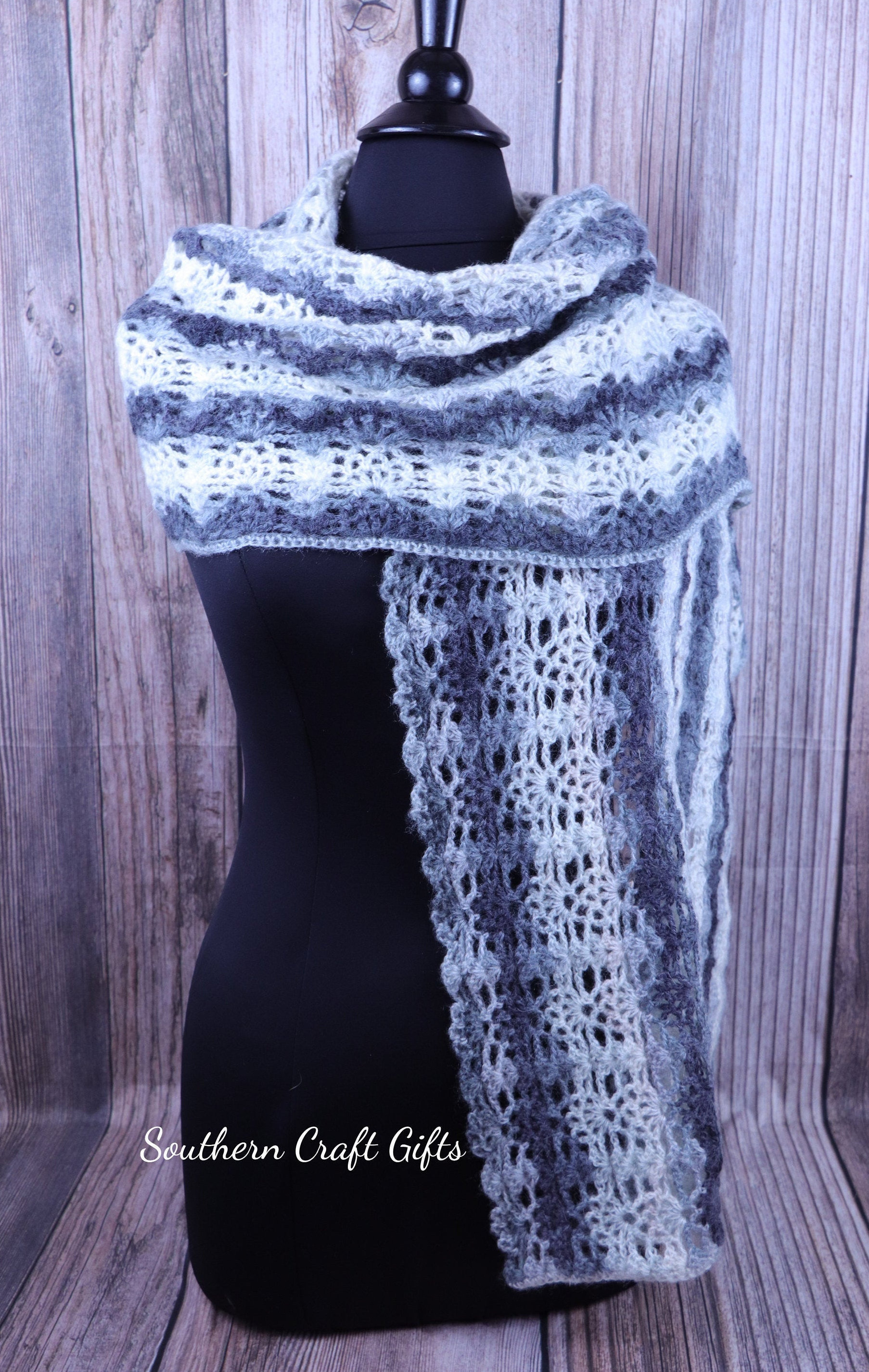 Hand knit triangular scarf Lace wool wrap Blue lace shawl Boho knitted shawl