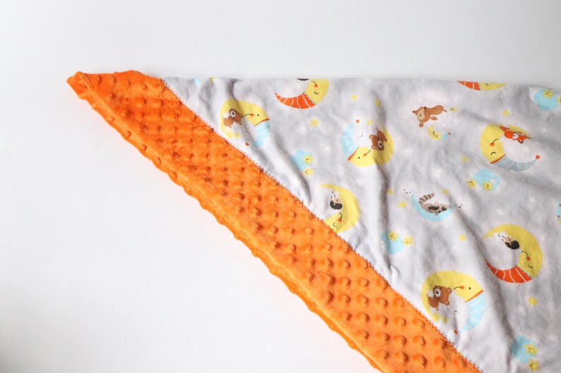Self Binding Baby Receiving Blankets CottonMinky