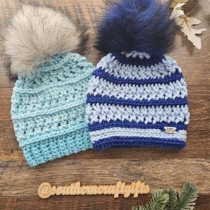 Free People Cozy Up Color Block Chunky Knit Pom Beanie Turquoise Blue Cozy Up Color Block Pom Beanie | Free People main image 4
