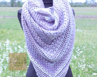 Women's Boho Scarf, MADE TO ORDER, Crochet Shawl, Triangle Scarf, Crochet Shawls & Wraps, Hand Crocheted Women's Winter Scarf