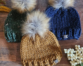 Adorable Knit Baby Hat, READY TO SHIP for Baby Girl or Baby Boy, 0-3 Months