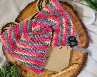 Kids Twisted Ear Warmer, Double layered Hair Accessory, Gifts for her, Knit Soft Headband