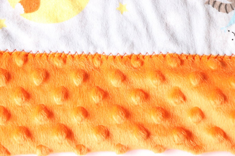 Self Binding Baby Receiving Blankets CottonMinky