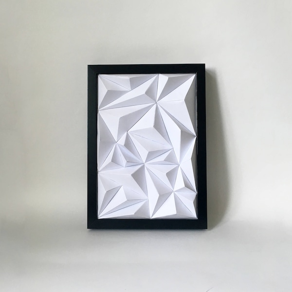 S / Crestas / Manualidades de papel / Póster de papel 3D / Bricolaje / Plantilla / PDF imprimible / Decoración del hogar