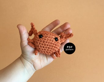 Mini Crab | CROCHET PATTERN | Crochet Sea Animal | Amigurumi | Stroller Chain | Pram Garland | Nursery Mobile