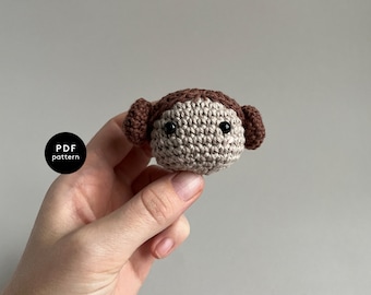 Mini Princess Leia | CROCHET PATTERN | Crochet Star Wars I Amigurumi | Stroller Chain | Pram Garland | Nursery Mobile | Toy