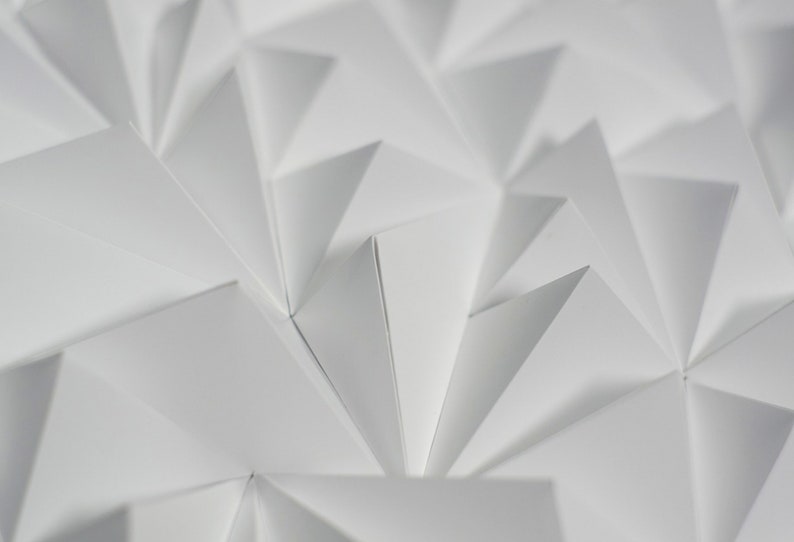 S | Ridges | Papercraft | 3D Paper Poster | DIY | Template | Printable ...