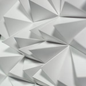XL / Ridges / Papercraft / Póster de papel 3D / DIY / Plantilla / Patrón PDF descargable / Decoración del hogar / Lowpoly Art escultura Origami plegable