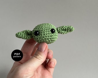 Mini Yoda | CROCHET PATTERN | Crochet Star Wars I Amigurumi | Stroller Chain | Pram Garland | Nursery Mobile | Toy
