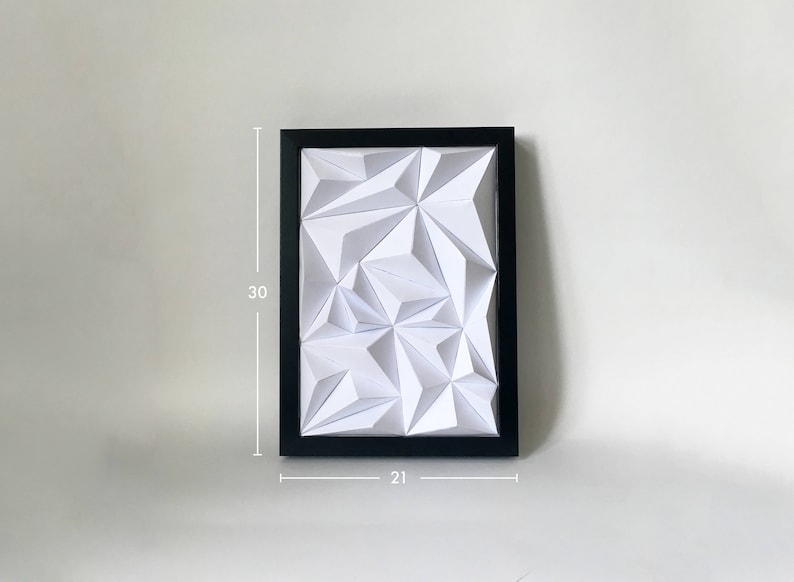 S Ridges Papercraft 3D Paper Poster DIY Template Printable pdf Home Decor image 4