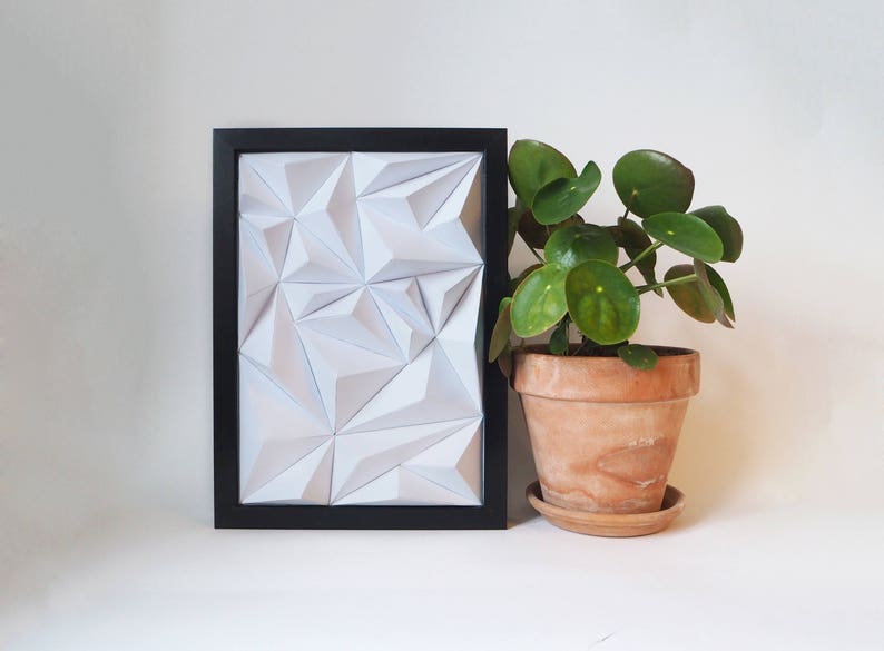 S Ridges Papercraft 3D Paper Poster DIY Template Printable pdf Home Decor image 6