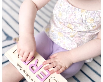 Rompecabezas de nombre personalizado/aprender a deletrear/rompecabezas de ortografía/rompecabezas personalizado/rompecabezas de nombre/rompecabezas de acrílico/juguete de madera/Montessori/escandinavo