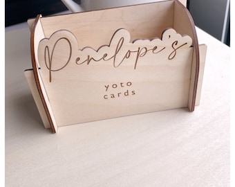 Yoto card holder, personalised Yoto storage box, Yoto player, Yoto card storage