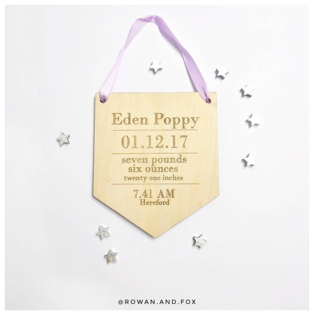 Baby Announcement Banner/ Baby Gift/ Baby Name /baby Gift/ Wall Hanging ...