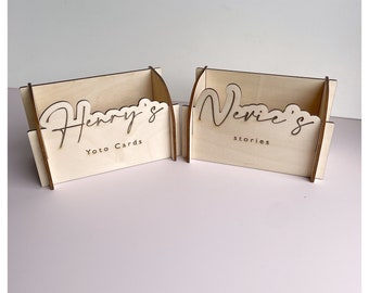 Yoto card holder, personalised Yoto storage box, Yoto player, Yoto card storage, sound library
