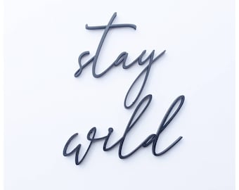 Custom Wood Quote Wall Art, Personalized Word Sign