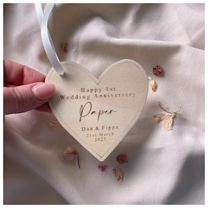 Buon anniversario di carta, regalo di anniversario, primo anniversario, regalo di anniversario di matrimonio, regalo di anniversario, ricordo del primo anniversario di matrimonio