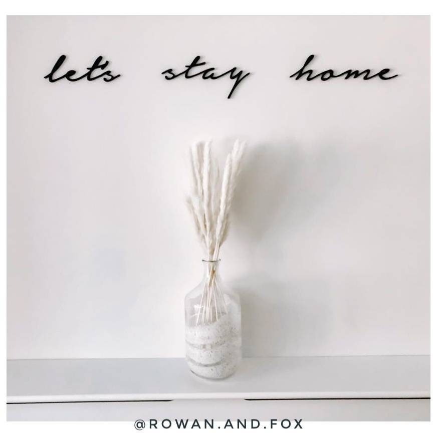 Custom Wooden Wall Words/ Lets' Stay Home/ Wall Words/ Etsy UK