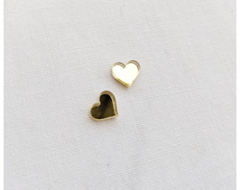 Dainty heart earrings / heart studs / rose gold heart earrings / silver heart earrings / gold heart earrings/ valentines day gift