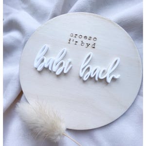 Babi Bach / Welsh baby plaque / Babi cymraeg/ Babi newydd/ new baby plaque / hello world / croeso i’r byd / baby announce / new arrival