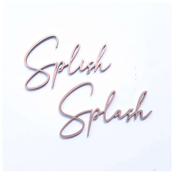 Custom quote wall art/ bathroom wall art / wooden wall art / wooden quote / quote wall art / wall words /words for wall / splish splash