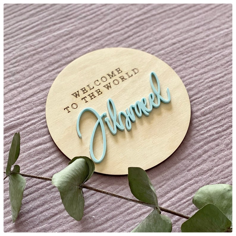 Welcome to the World Plaque / Baby Plaque/welcome to the World Disc ...