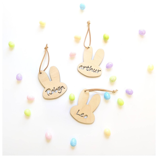 Bunny keepsake /bag tag/ bunny bag / children's keepsake /easter gift /Easter decoration /bunny decoration/wood /keepsake/Personalised gift