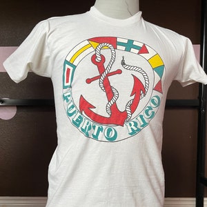 Vintage 90’s Anchor of Puerto Rico T Shirt Size S